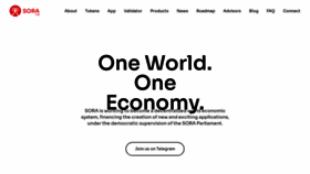 What Sora.org website looked like in 2021 (5 years ago)