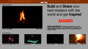 What Shadertoy.com website looked like in 2021 (2 years ago)