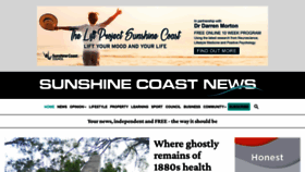 What Sunshinecoastnews.com.au website looked like in 2021 (3 years ago)