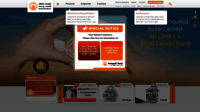 What Sampath.lk website looked like in 2021 (4 years ago)