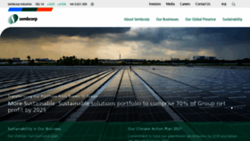 What Sembcorp.com website looked like in 2021 (2 years ago)