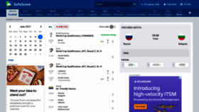 What Sofascore.ro website looked like in 2021 (3 years ago)