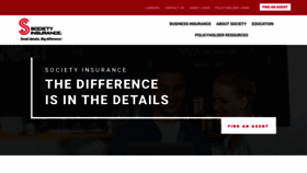 What Societyinsurance.com website looked like in 2021 (2 years ago)