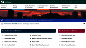 What Saskatoon.ca website looked like in 2021 (2 years ago)