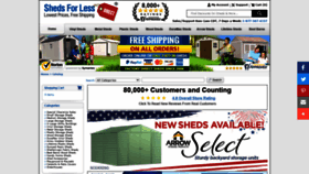 What Shedsforlessdirect.com website looked like in 2021 (2 years ago)