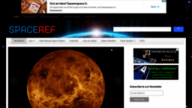 What Spaceref.com website looked like in 2021 (2 years ago)