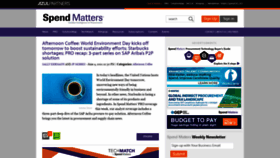What Spendmatters.com website looked like in 2021 (2 years ago)