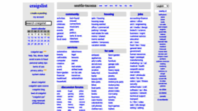 What Seattle.craigslist.org website looked like in 2021 (2 years ago)