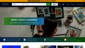 What Simplivlearning.com website looked like in 2021 (2 years ago)