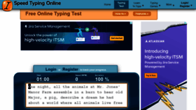 What Speedtypingonline.com website looked like in 2021 (2 years ago)