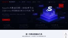 What Smartbi.com.cn website looked like in 2021 (2 years ago)