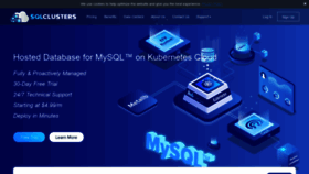 What Sqlclusters.com website looked like in 2021 (4 years ago)