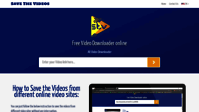 What Savethevideos.com website looked like in 2021 (2 years ago)