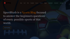 What Sportblurb.com website looked like in 2021 (2 years ago)