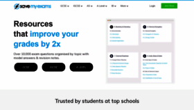 What Savemyexams.co.uk website looked like in 2021 (2 years ago)