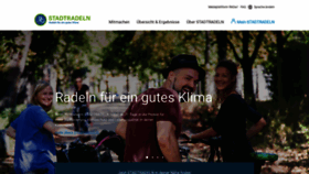 What Stadtradeln.de website looked like in 2021 (2 years ago)