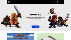 What Supercell.com website looked like in 2021 (2 years ago)