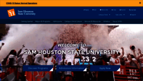 What Shsu.edu website looked like in 2021 (2 years ago)