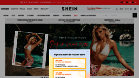 What Shein.co.uk website looked like in 2021 (2 years ago)