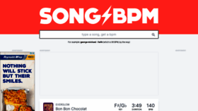 What Songbpm.com website looked like in 2021 (2 years ago)