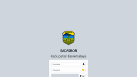 What Sadasbor.tasikmalayakab.go.id website looked like in 2021 (2 years ago)