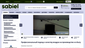 What Sabiel.ru website looked like in 2021 (2 years ago)