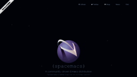 What Spacemacs.org website looked like in 2021 (2 years ago)