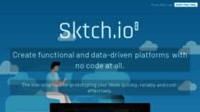 What Sktch.io website looked like in 2021 (4 years ago)
