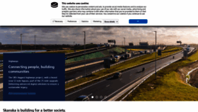 What Skanska.co.uk website looked like in 2021 (4 years ago)