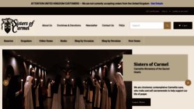 What Sistersofcarmel.com website looked like in 2021 (2 years ago)