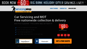 What Servicingstop.co.uk website looked like in 2021 (2 years ago)