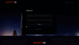 What Sports1x.live website looked like in 2021 (2 years ago)
