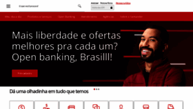 What Santander.com.br website looked like in 2021 (2 years ago)