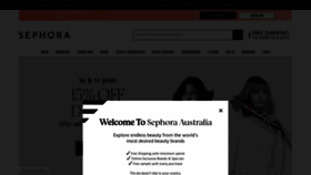 What Sephora.com.au website looked like in 2021 (2 years ago)