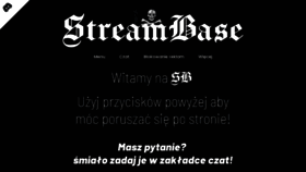 What Streambase.pl website looked like in 2021 (4 years ago)