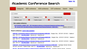What Searchconf.net website looked like in 2021 (2 years ago)