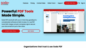 What Sodapdf.com website looked like in 2021 (2 years ago)