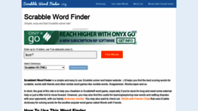 What Scrabblewordfinder.org website looked like in 2021 (2 years ago)