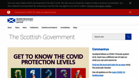 What Scotland.gov.uk website looked like in 2021 (2 years ago)
