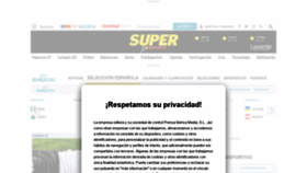 What Superdeporte.com website looked like in 2021 (2 years ago)
