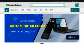 What Swedenbatteri.se website looked like in 2021 (2 years ago)