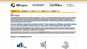 What Seokursy.ru website looked like in 2021 (2 years ago)