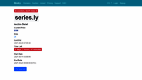 What Series.ly website looked like in 2021 (2 years ago)