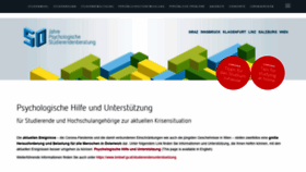What Studierendenberatung.at website looked like in 2021 (2 years ago)