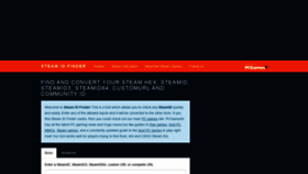 What Steamidfinder.com website looked like in 2021 (2 years ago)