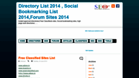 What Seo-freesiteslist.blogspot.in website looked like in 2021 (2 years ago)