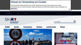 What Schleswig-holstein.de website looked like in 2021 (2 years ago)