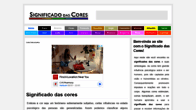 What Significadodascores.com.br website looked like in 2021 (2 years ago)