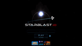 What Starblast.io website looked like in 2021 (4 years ago)