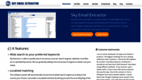 What Skyextractor.com website looked like in 2021 (2 years ago)